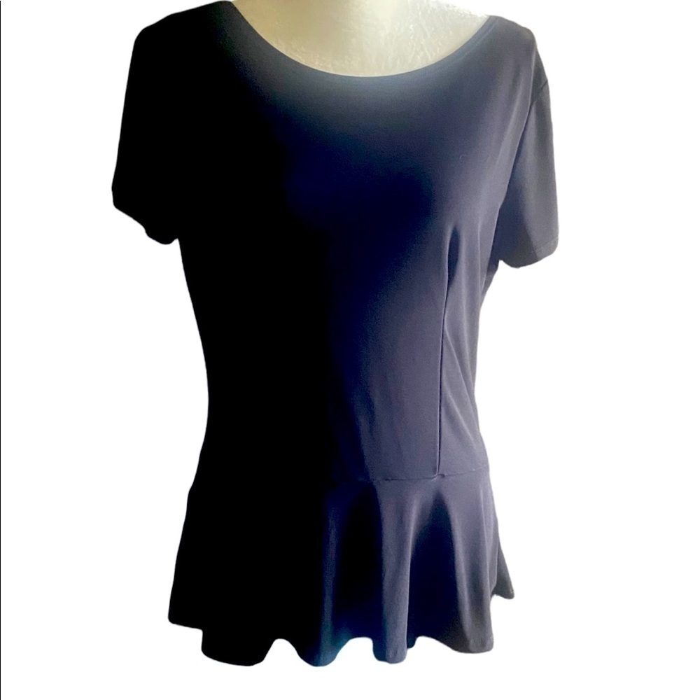 NWOT-AVITAL-PEPLUM TOP - Picture 2 of 7